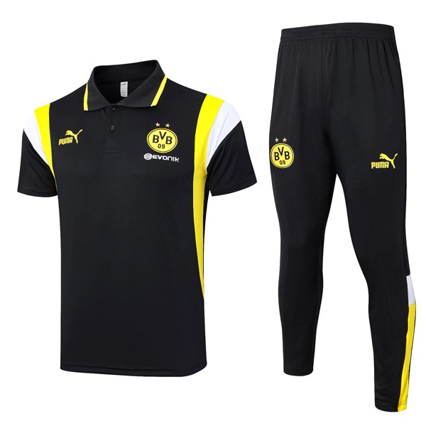Polo Borussia Dortmund Conjunto Completo 2024 Negro